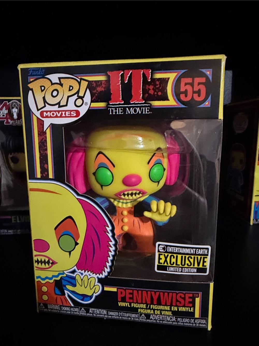 Funko Movies IT Pennywise Vinyl Figure - Yellow & Pink